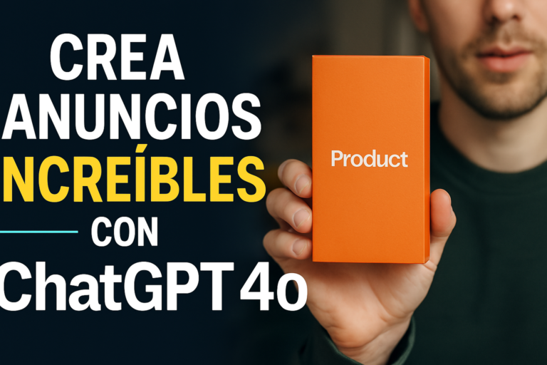 Cómo crear anuncios increíbles con ChatGPT 4o: imágenes y vídeos de producto con IA (sin necesidad de saber diseño)
