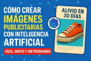 Lee más sobre el artículo Cómo crear imágenes publicitarias con inteligencia artificial (fácil, gratis y sin programar)