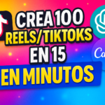 Cómo Crear 100 Reels o TikToks en 15 Minutos con ChatGPT y Canva (Guía Interactiva 2025)