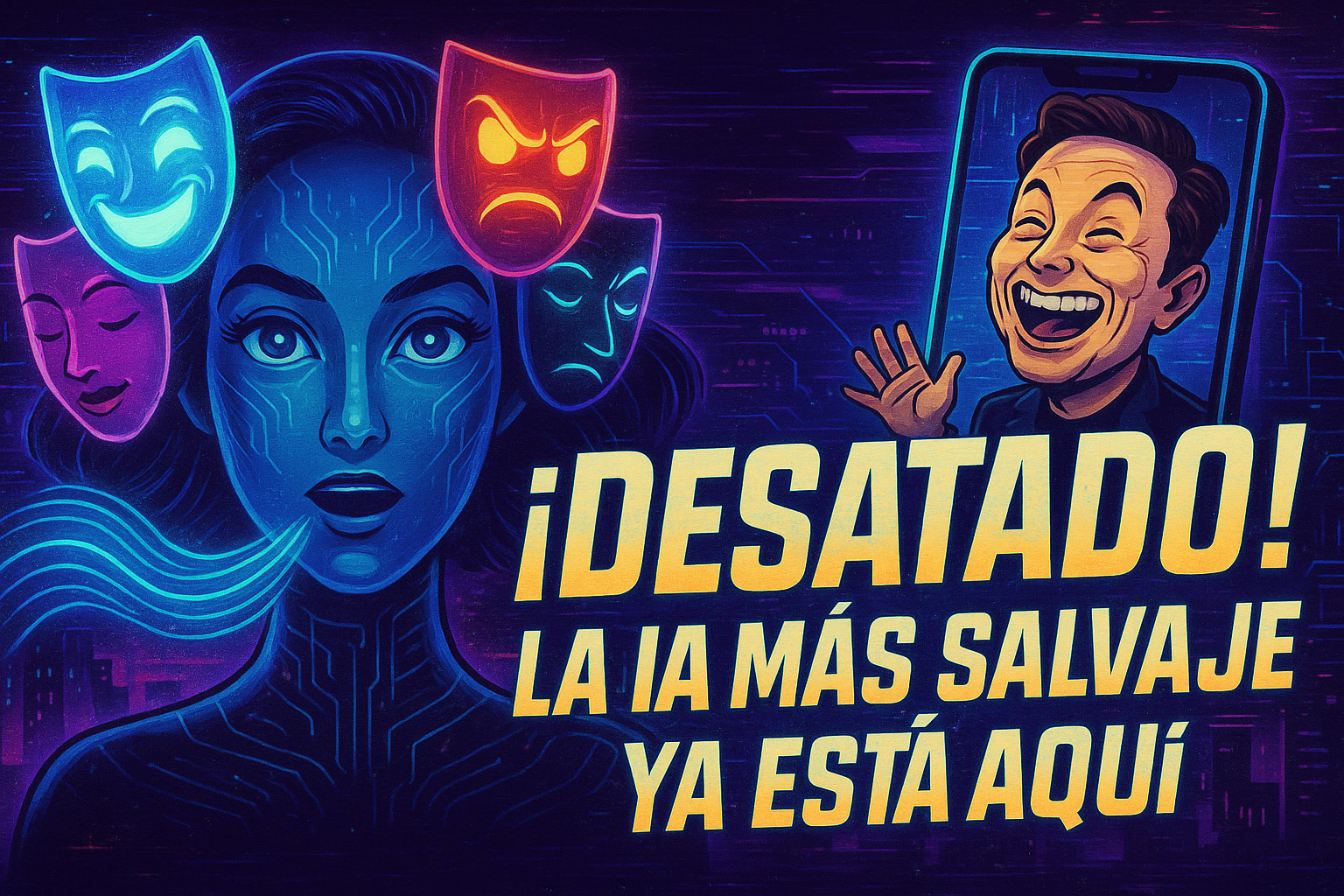 En este momento estás viendo GROK de Elon Musk: ¿La IA más divertida del mundo o el inicio de la manipulación emocional?