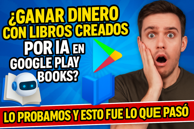¿Ganar dinero con libros creados por IA en Google Play Books? Lo probamos y esto fue lo que pasó