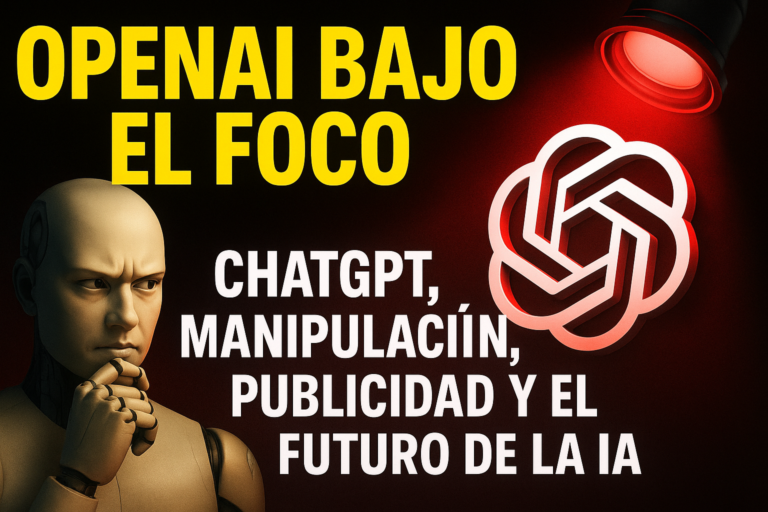 OpenAI bajo el foco: ChatGPT, manipulación, publicidad y el futuro de la IA