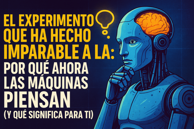 El experimento que ha hecho imparable a la IA: por qué ahora las máquinas piensan (y qué significa para ti)