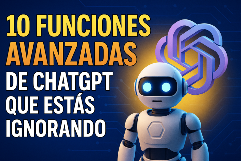 10 Funciones Avanzadas de ChatGPT que Estás Ignorando (y Podrías Usar para Ser Imparable)