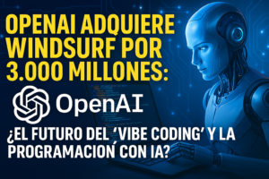 Read more about the article OpenAI adquiere Windsurf por 3.000 millones: ¿El futuro del «vibe coding» y la programación con IA?