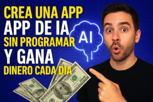 Lee más sobre el artículo Cómo crear una aplicación de IA sin saber programar… ¡y ganar dinero pasivo cada día!