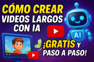 Lee más sobre el artículo Cómo Crear Videos Largos con IA y Monetizarlos en YouTube (Gratis y Paso a Paso)