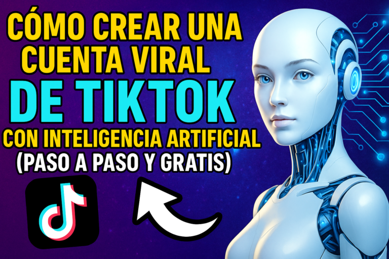 Cómo Crear una Cuenta Viral de TikTok con Inteligencia Artificial (Paso a Paso y Gratis)