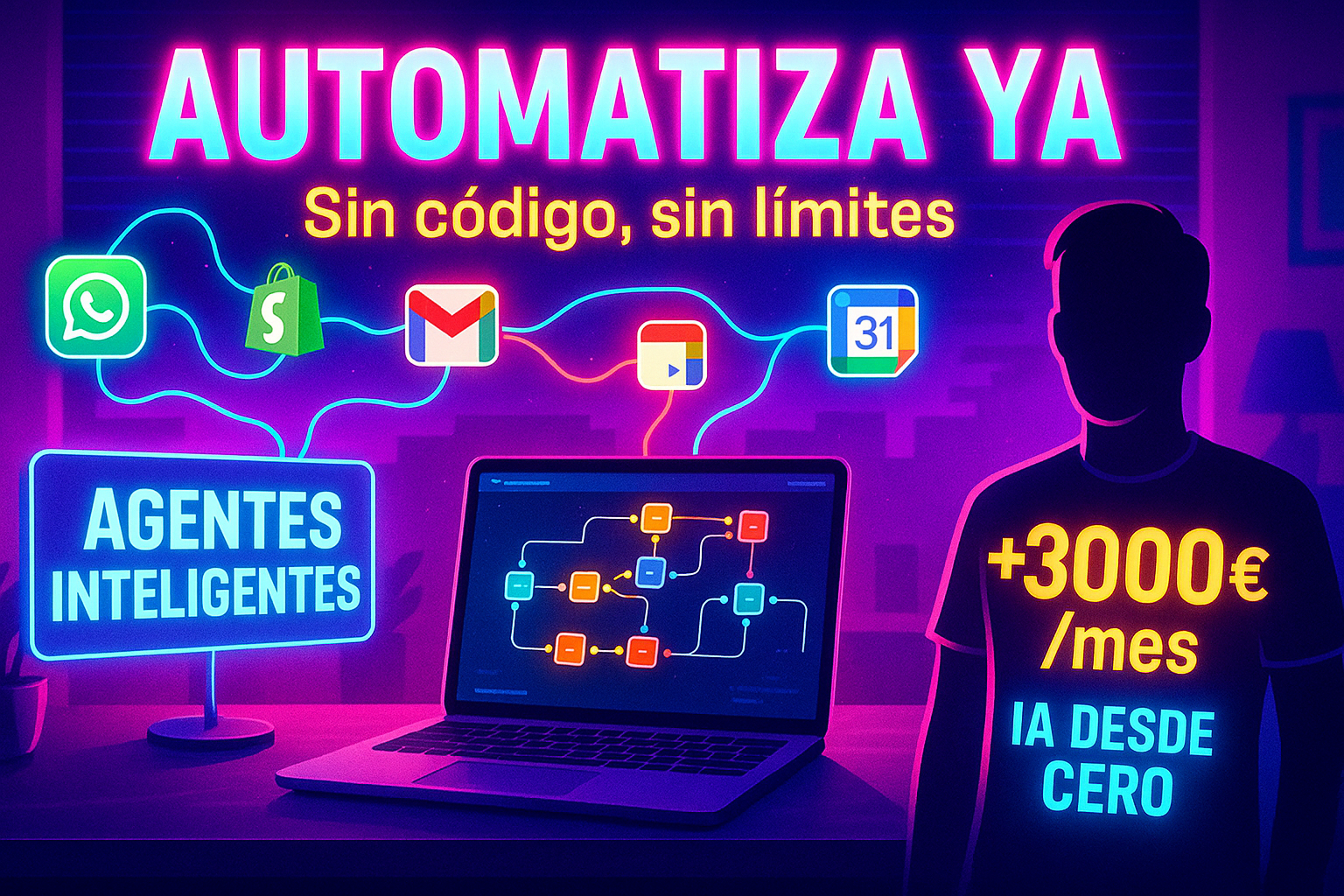 You are currently viewing Curso Completo de N8N: Cómo Crear y Vender Agentes de IA (Sin Saber Programar)